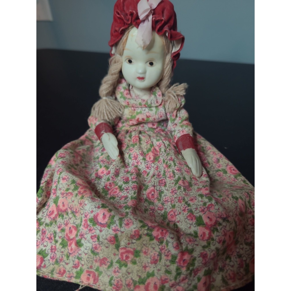 Vintage Porcelain Doll 9 Inches Tall‎